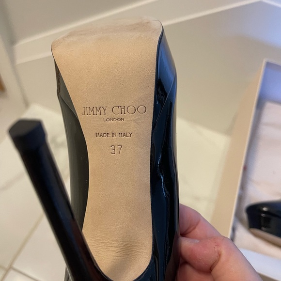 Jimmy Choo Alex patent leather platform pump - Picture 3 of 4
